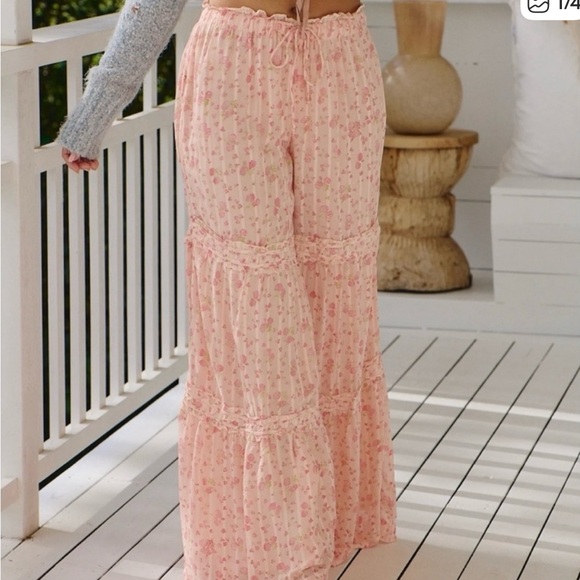 NWOT - Free People Tiered Emmaline Pull-On Pants - Picture 2 of 11